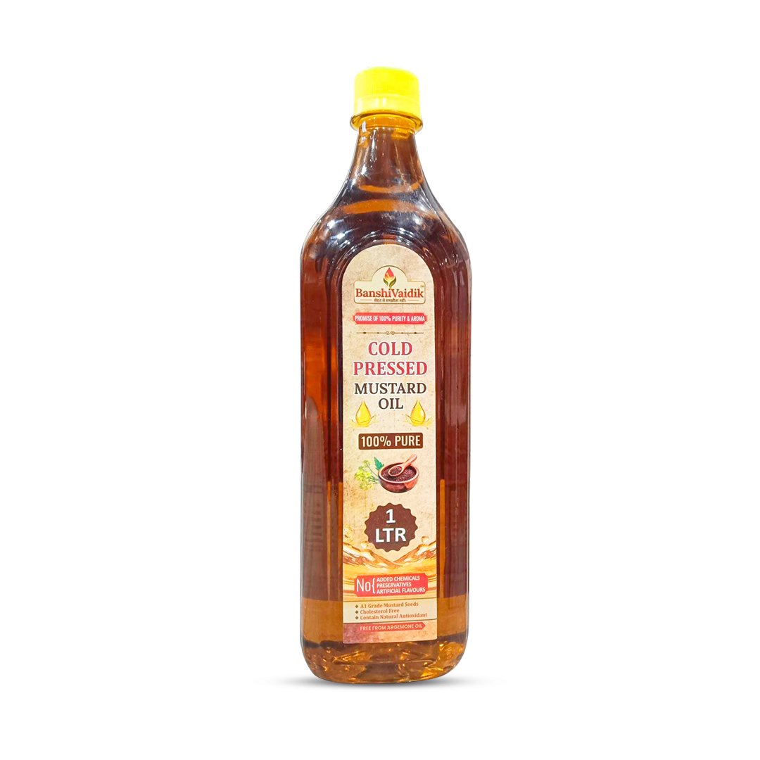 BanshiVaidik Suvarna Peeli Sarson 1Ltr Cold Pressed Oil